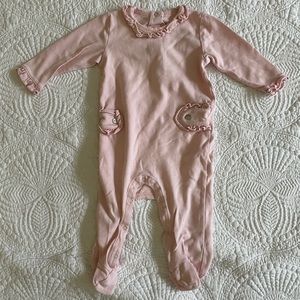 Lila + Hayes Pink Onesie